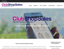 Tablet Screenshot of clubshopsales.com